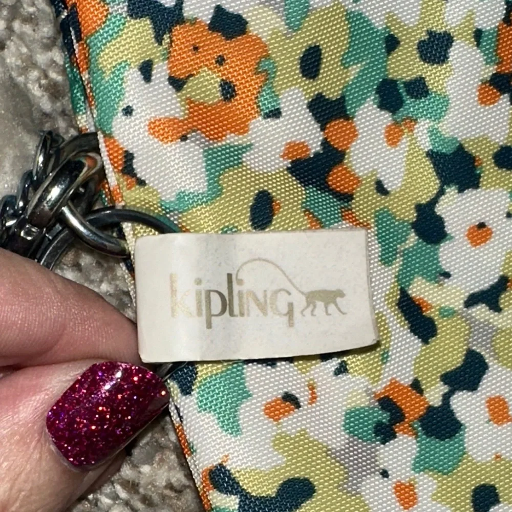 Kipling Multicolor Floral Wristlet